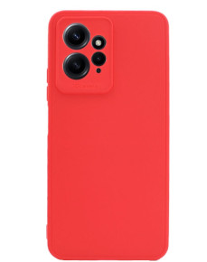 Луксозен силиконов гръб ТПУ ултра тънък МАТ PREMIUM CASE за Xiaomi Redmi 12 4G 23053RN02A червен 